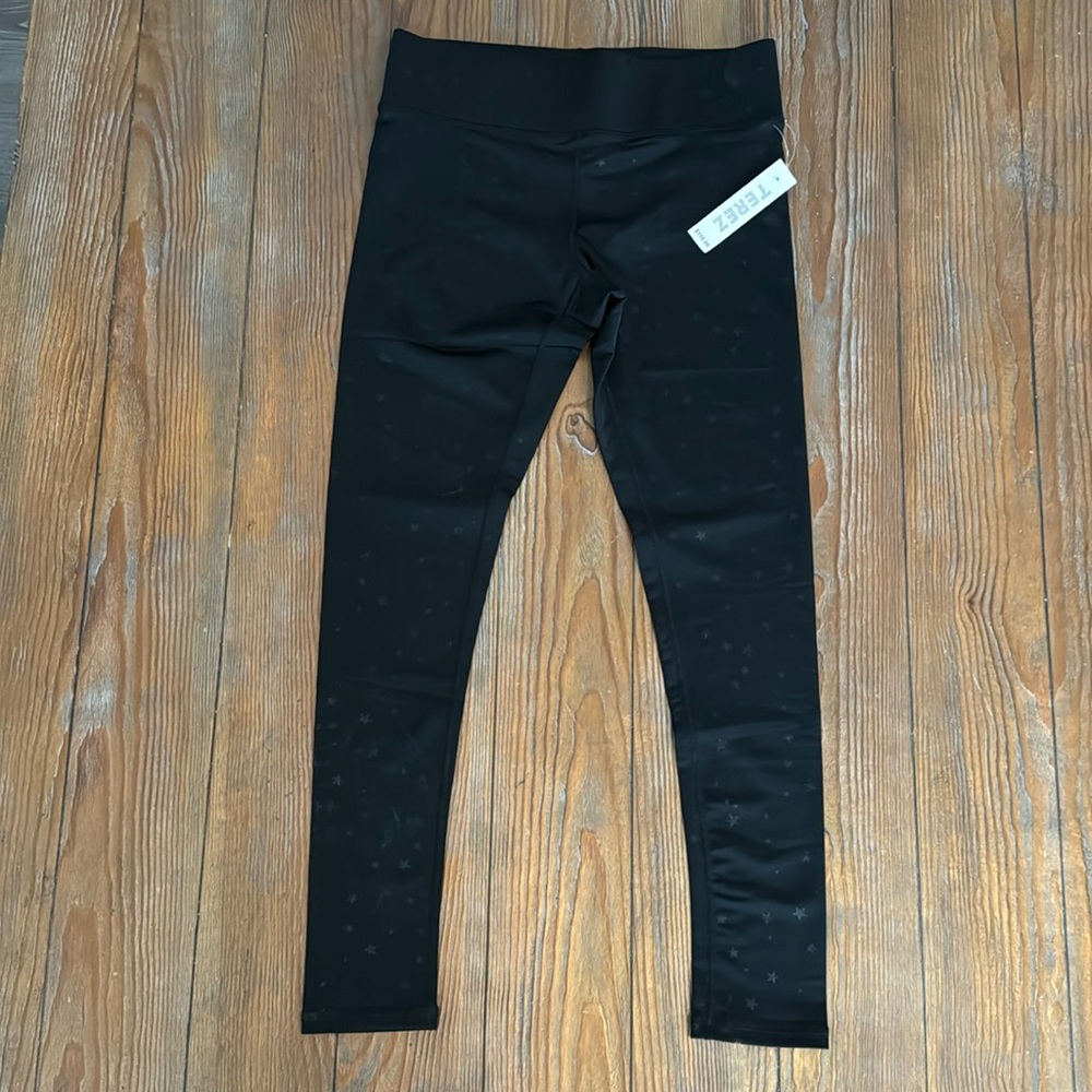 New Terez Black Leggings with stars